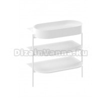 Консоль с раковиной Ravak Yard 80 матовая белая, раковина XJX01280002 с отверстием под смеситель