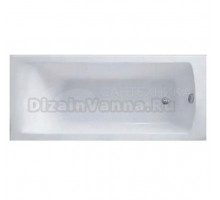 Акриловая ванна BellSan Вета 150x70 см, пристенная, белая, с каркасом, со сливом-переливом