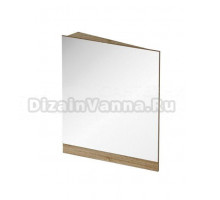 Угловой зеркальный шкаф Ravak 10° 55 L темный орех