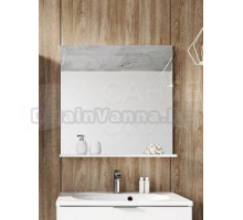 Зеркало Ravak Rosa II 76 глянцевое белое, с полкой