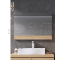 Зеркало Ravak Formy 80 дуб, с полкой