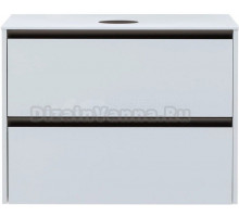 Тумба под раковину со столешницей Allen Brau Activity 90 с подсветкой, матовый белый, олива браш, столешница белая