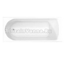 Акриловая ванна BellSan Кристи 180x80 см, пристенная, белая, с каркасом, со сливом-переливом