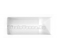 Акриловая ванна BellSan Стелла 180x80 см, пристенная, белая, с каркасом, со сливом-переливом