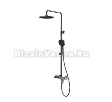 Душевая стойка Vincea Puro VSFS-5P1GM вороненая сталь