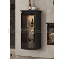 Шкаф в ванную EQUIL Strong 36 L/R с подсветкой, столешница с беспроводной зарядкой, дуб черный