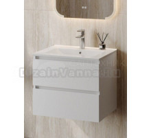 Тумба с раковиной Teymi Laina 60 матовая белая