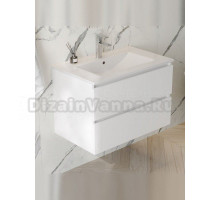 Тумба с раковиной Teymi Laina 75 матовая белая