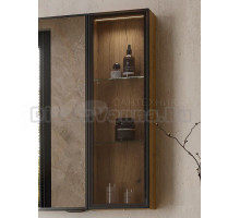 Шкаф в ванную EQUIL Strong 25 L/R с подсветкой, дуб эвок