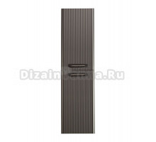 Шкаф-пенал для ванной BelBagno Due 40 подвесной, ручки сатиновый никель, оружейная сталь