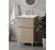 Тумба с раковиной Teymi Laina 50 напольная, светлый дуб