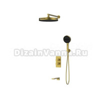 Душевой комплект Vincea Domus VSFW-5DM1BG С ВНУТРЕННЕЙ ЧАСТЬЮ, брашированное золото
