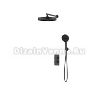 Душевой комплект Vincea Domus VSFW-5DM0GM С ВНУТРЕННЕЙ ЧАСТЬЮ, вороненая сталь