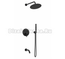 Душевой комплект Vincea Villa VSFW-1VL3MB С ВНУТРЕННЕЙ ЧАСТЬЮ, черный