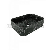 Накладная раковина Teymi Netta 50 черный мрамор, прямоугольная
