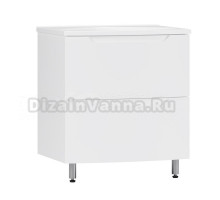 Тумба под умывальник Ганновер Н 70-02 Белый глянцевый (1)