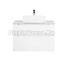 Тумба с раковиной BelBagno Etna 100 2 ящика, со столешницей, bianco lucido