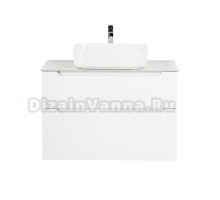 Тумба с раковиной BelBagno Etna 80 2 ящика, со столешницей, bianco lucido