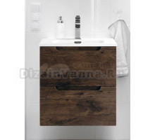 Тумба с раковиной BelBagno Etna 50 2 ящика, rovere moro