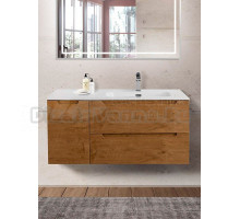 Тумба с раковиной BelBagno Etna R, 100 2 ящика, дверца, rovere nature