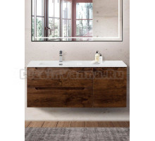 Тумба с раковиной BelBagno Etna L, 120 2 ящика, дверца, rovere moro