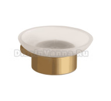 Мыльница Bemeta Zyra 174108040 настенная, стеклянная, золотая