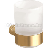 Стакан для ванной Bemeta Auria 171110010 настенный, золото, стеклянный