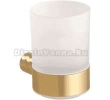 Стакан для ванной Bemeta Zyra 174110010 настенный, золото, стеклянный