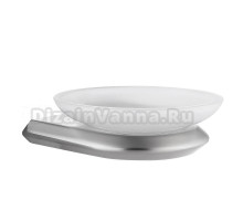 Мыльница Abber Nord AA1558SP настенная, стеклянная, сатин