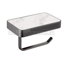 Держатель для туалетной бумаги Abber Westen AA1730NG с полкой для телефона, никель