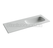 Раковина накладная Ceramicanova Grace, чаша справа, без отв под смеситель, 1210x457x137, белый, CN7021wx