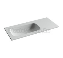 Раковина накладная Ceramicanova Grace, чаша слева, без отв под смеситель, 1010x457x137, белый, CN7014wx