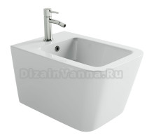 Биде подвесное Ceramicanova Miro, с крепежом для скрытого монтажа, белый, CN11004