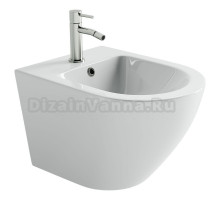 Биде подвесное Ceramicanova Alba, с крепежом для скрытого монтажа, белый, CN11006