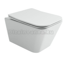 Унитаз подвесной Ceramicanova Miro, торнадо 3.0, сиденье микролифт, белый, CN11003T