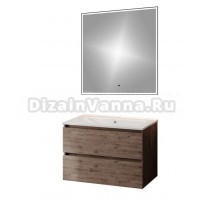 Мебель для ванной комнаты Teymi Laina 75 темный дуб