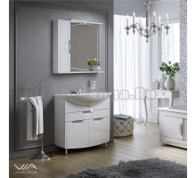 Мебель для ванной комнаты Alavann Monaco 80 L напольная, белая