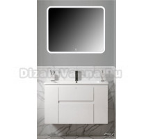 Мебель для ванной комнаты Alavann Eva 100 подвесная, белая