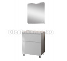 Мебель для ванной комнаты Teymi Laina 70 напольная, матовая белая