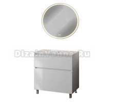 Мебель для ванной комнаты Teymi Laina 80 напольная, матовая белая