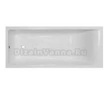 Ванна из искусственного камня BellSan Даниелла 170x80 см, пристенная, белая, на ножках