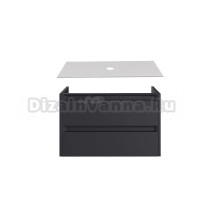 Тумба под раковину со столешницей Allen Brau Fantasy 2.0 100 матовый антрацит, столешница бежевая