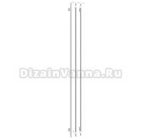 Полотенцесушитель электрический Сунержа Вердикт 4.0 30-0852-1210 120x15 см, подключение слева, скрытое подключение слева, матовый белый, I-образный