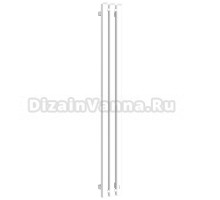 Полотенцесушитель электрический Сунержа Вердикт 4.0 30-0851-1210 120x15 см, подключение справа, скрытое подключение справа, матовый белый, I-образный