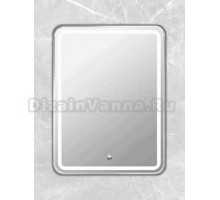 Зеркало Comforty Ситара 60 сенсорное, с подсветкой, с антизапотеванием, серебро