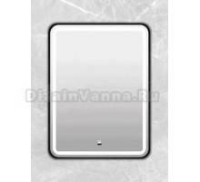 Зеркало Comforty Ситара 60 сенсорное, с подсветкой, черное