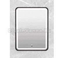 Зеркало Comforty Ситара 60 сенсорное, с подсветкой, с антизапотеванием, черное