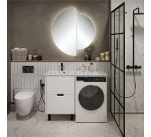 Мебель для ванной комнаты 1MarKa Maid 58Н(120) L под стиральную машину, белая