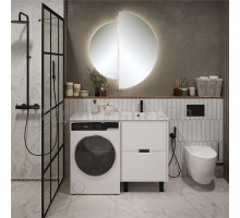Мебель для ванной комнаты 1MarKa Maid 58Н(120) R под стиральную машину, белая