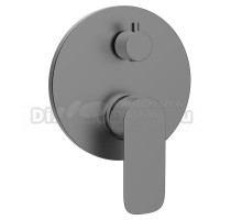 Встраиваемый смеситель для душа и ванны AVS Basic 811-704-GM С ВНУТРЕННЕЙ ЧАСТЬЮ, оружейная сталь